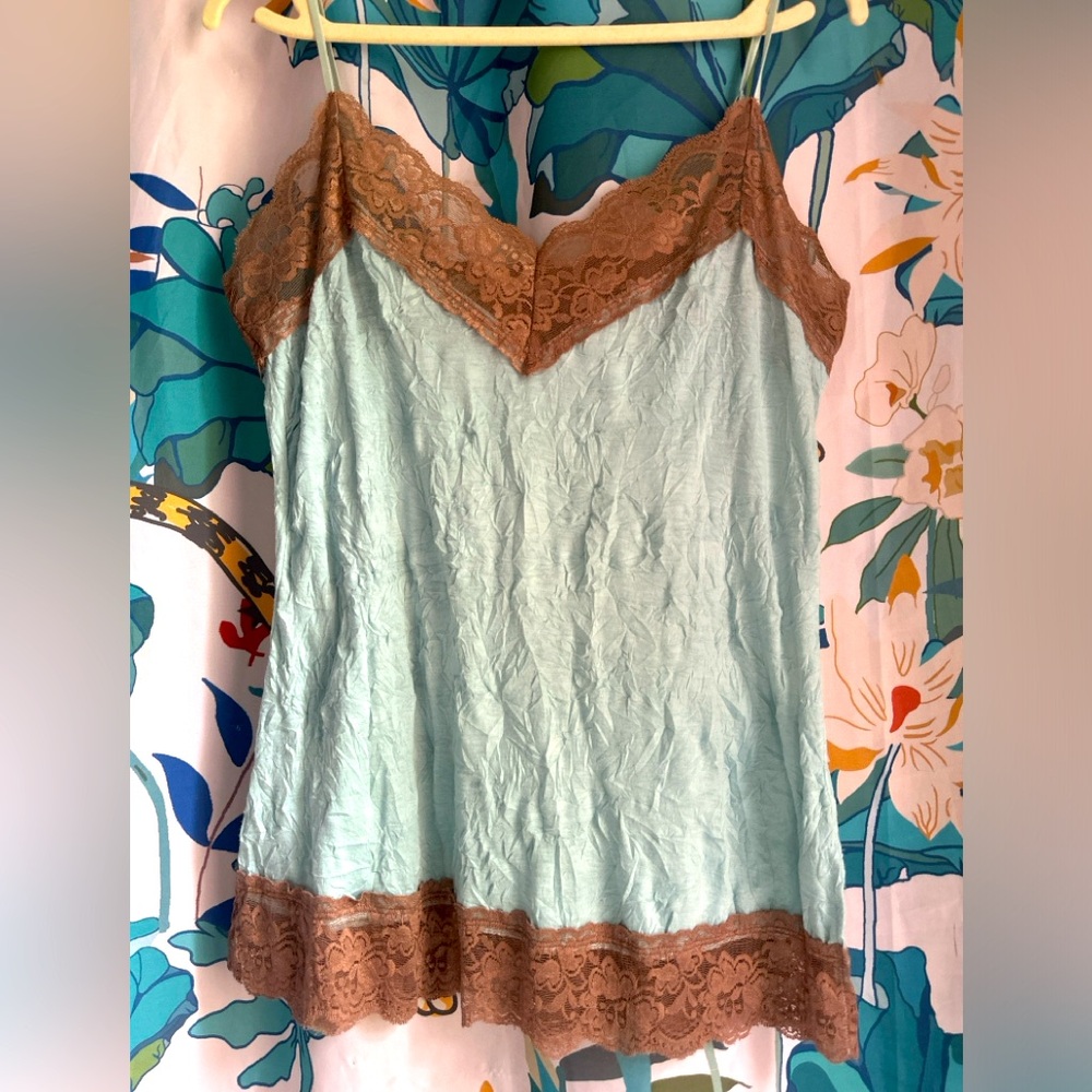 Y2K Lace Detail Camisole Sz L